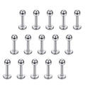 ASTM F136 Titanium Internal Threaded Labret Stud Body Piercing Accessories